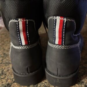 NWOB Tommy Hilfiger Black Lace-Up Boots